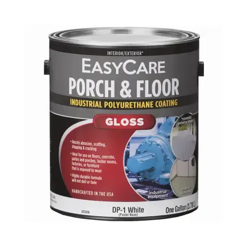 TRUE VALUE MFG COMPANY DP1-GL-XCP2 Interior/Exterior Porch & Floor Coating, White Pastel Base Gloss Polyurethane, 1-Gallon - pack of 2