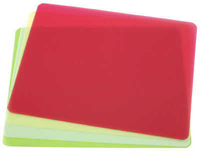 BRADSHAW INTERNATIONAL 10108 Cutting Board Chopping Mats, Color Coded, Flexible, 15.75 x 12-In  pack of 4