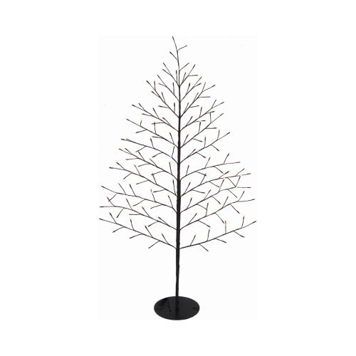 LEDUP MANUFACTURING GROUP LTD HGW72SLWWTW Christmas Lawn Decor, Bare Branch Wall Tree, 140Twinkling Warm White LED Lights, 72-In.