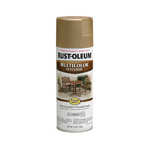 Multi Color Textured Spray Paint, Radiant Brass, 12-oz.