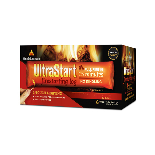 Pine Mountain 514-155-815 UltraStart FireStarter Log, 10-In - pack of 6