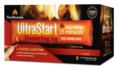 Pine Mountain 514-155-815 UltraStart FireStarter Log, 10-In  pack of 6