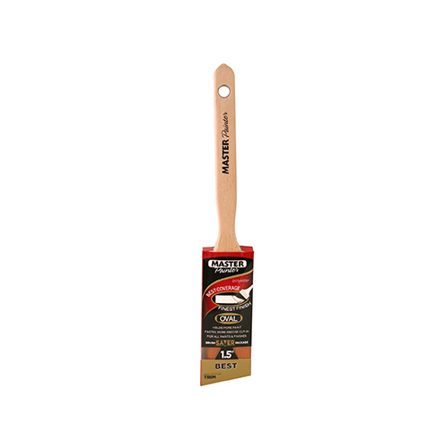 TRUE VALUE APPLICATORS 50215TVA Angle Sash Paint Brush, Semi Oval, 1.5In.