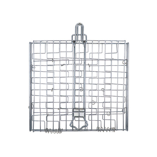 Grilling Basket, Flexible Chrome, 11 x 10-In.