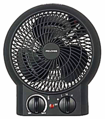 Pelonis HF-1003 Fan-Forced Heater, Cool-Touch, 600/900/1500-Watt