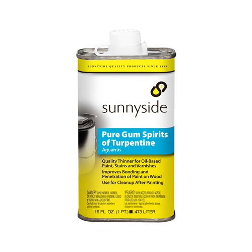 Sunnyside 87016-XCP12 Pure Gum Spirits Turpentine, 1-Pt. - pack of 12