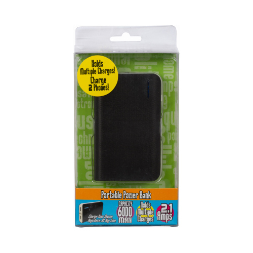 ARIES MFG GP-PWRPCKV2-BLK Portable Power Pack, Charges 2 Phones, Black