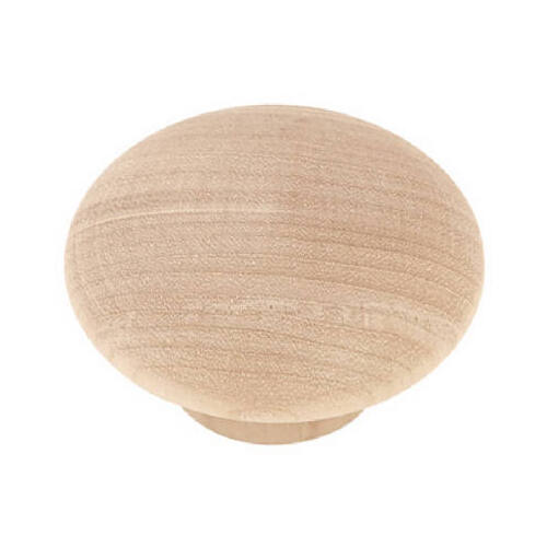 1.75-In. Round Wood Cabinet Knob