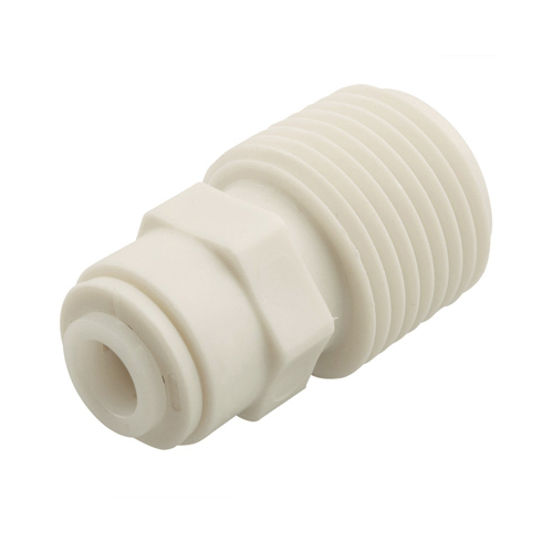 Watts PL-3007 Pipe Adapter, 1/4 x 1/2 in, Compression x MPT, Plastic, 150 psi Pressure