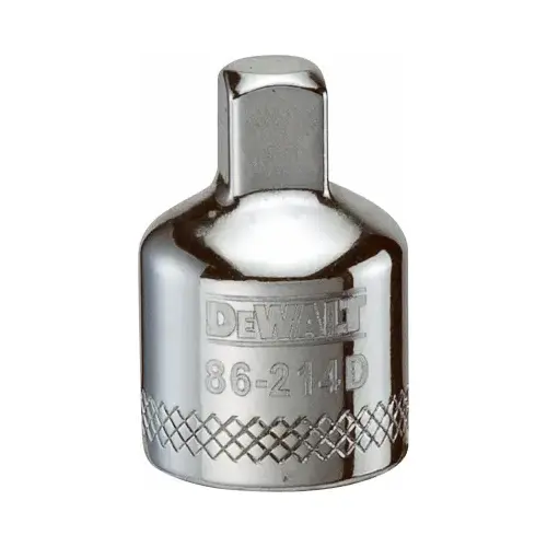 DEWALT DWMT75311OSP Reducing Socket Adapter, 3/8 in Drive, Female Drive, 1/4 in Output Drive, Male Output Drive, 1 in L Polished