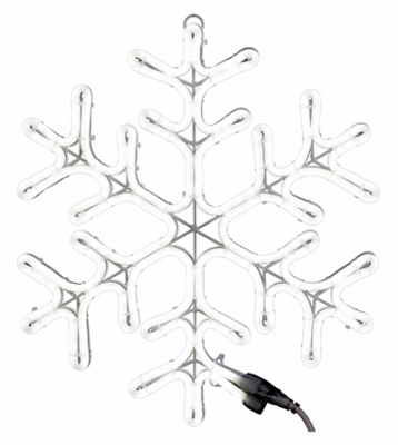 HK STAR BRIGHT LIGHTING LIMITED DSN-XM-CH0031 Neon Flex Snowflake, Pure White, 18-In.