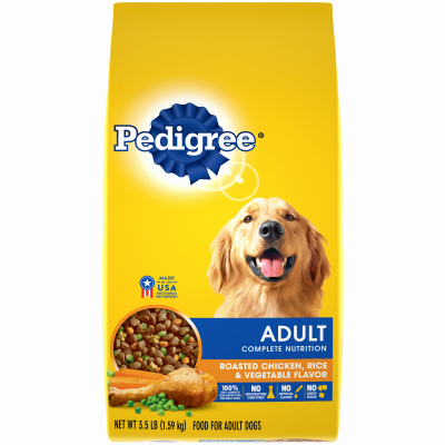 AMERICAN DISTRIBUTION & MFG CO 10189905 Dog Food, Adult Complete Nutrition Roasted Chicken, Rice & Vegetables, 3.5-Lbs.