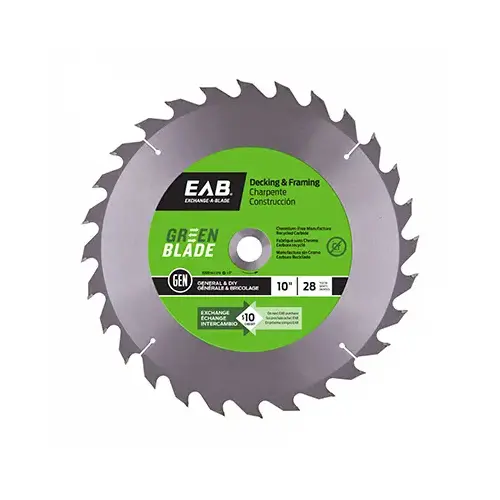 Circular Saw Blade, 28-Tooth x 10-In.