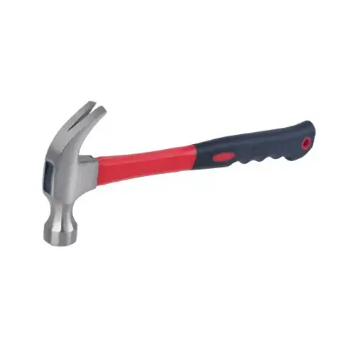 Curved Claw Hammer, Fiberglass Handle, 8-oz.