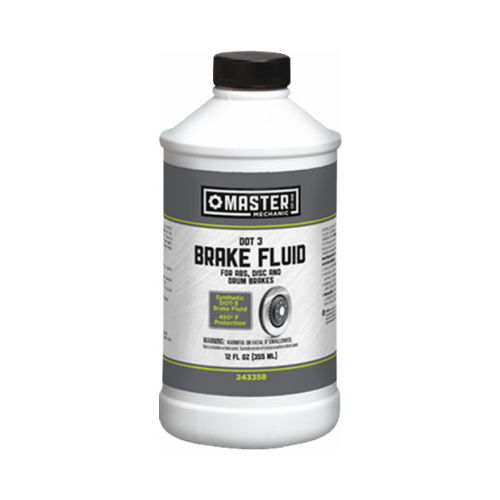 Synthetic DOT 3 Brake Fluid, 12- oz.