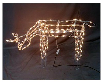 CITI TALENT LTD 51-311-087 Christmas Decoration, Lighted 3-D Deer, 26 x 40-In.