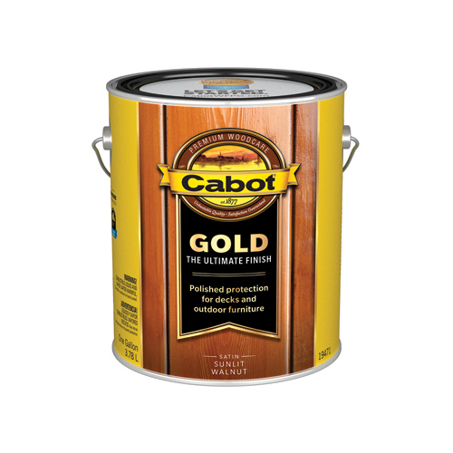 Gold Ultimate Exterior Wood Finish, Sunlit Walnut, Low VOC, 1-Gallon