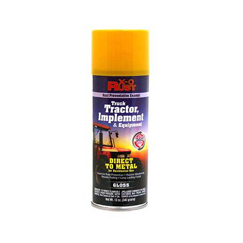 Rust-Preventative Enamel Spray Paint & Primer for Metal, Truck, Tractor, Implement & Equipment, Caterpillar Yellow, 12 oz.