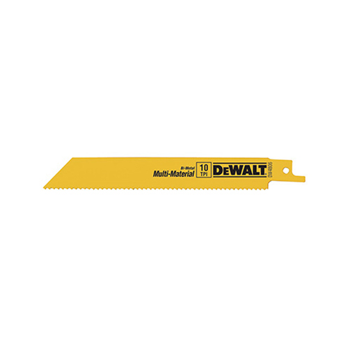 DEWALT DW4806B25 Reciprocating Saw Blade, 3/4 in W, 6 in L, 10 TPI