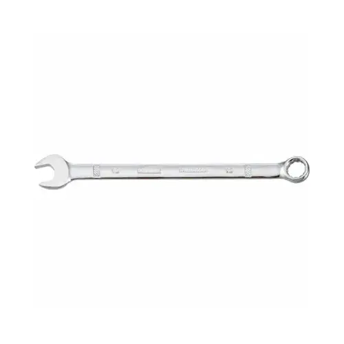 Combination Wrench, Metric, 12 mm Head, 6-27/32 in L, 12-Point, Chrome, Comfort-Grip Handle