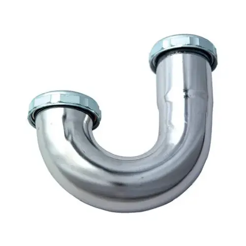 Kitchen Drain J Bend, Tube Slip Joint, 1-1/2-In. O.D.