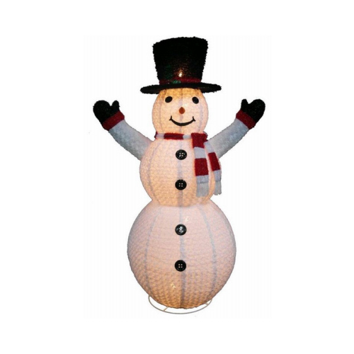 CITI TALENT LTD 57-611-087 Snowman Christmas Decoration, C7 BuLbs. Collapsible, 72-In.