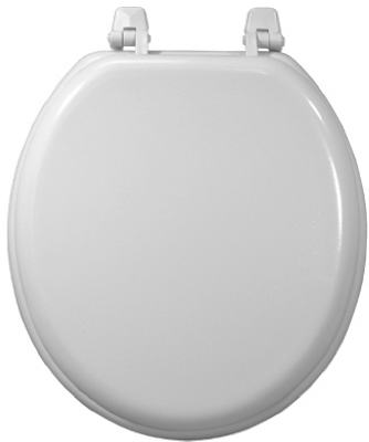 Sunstone 200-WHT-RD White Wood Composition Toilet Seat, Round