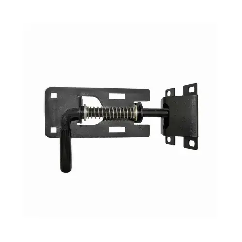 Universal Gate Latch, Spring Action, Black