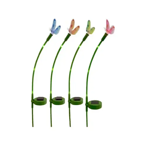 HEADWIND CONSUMER PRODUCTS 830-1670 Solar LED Fiber Optic Stake Light, Color-Changing Dragonfly