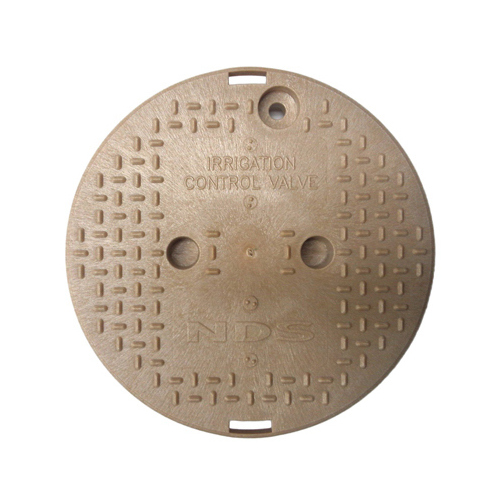 NDS 111C SAND 10" Round Valve Box Overlapping ICV Cover, Sand
