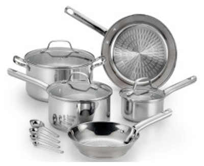 ENGLEWOOD MARKETING GROUP INC E760SC84 Performa Cookware Set, Stainless Steel, 12-Pc.