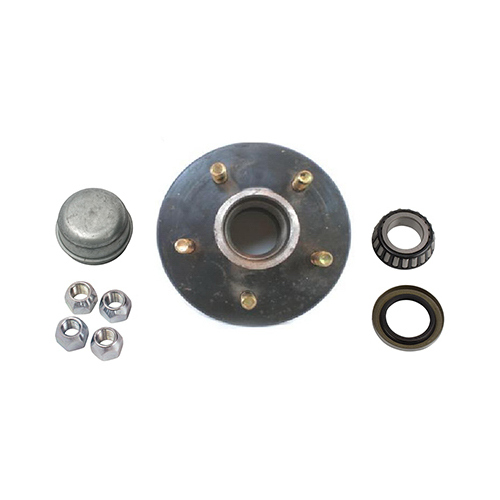 5-Bolt Trailer Axle Hub Kit, 1,750-Lb. Capacity For #84 Spindle