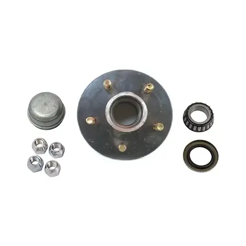 5-Bolt Trailer Axle Hub Kit, 1,750-Lb. Capacity For #84 Spindle