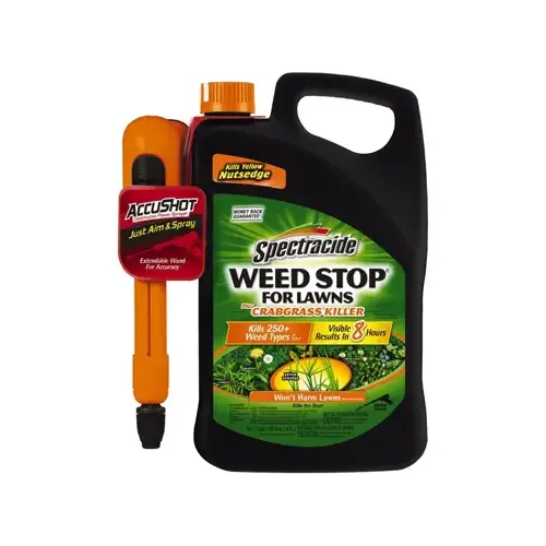 Weed Stop Weed Killer, Liquid, Spray Application, 1.33 gal Brown