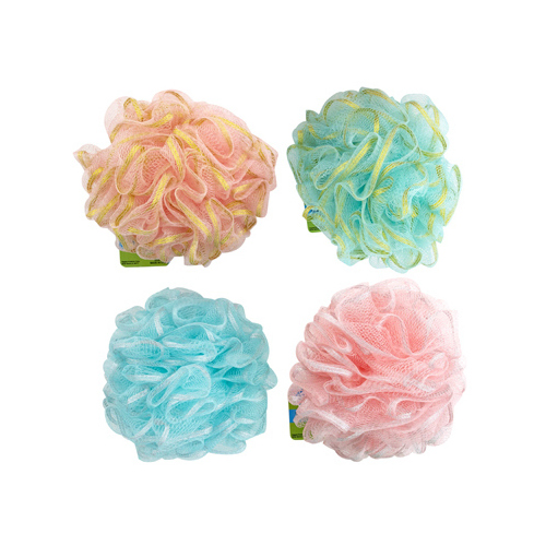 Regent Products G14720T Bath Sponge With Glitter Ribbon, Assorted Colors