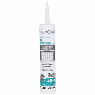 DAP GLOBAL INC 08732 All Purpose Caulk, Acrylic Latex with Silicone, Clear, 10.1-oz.