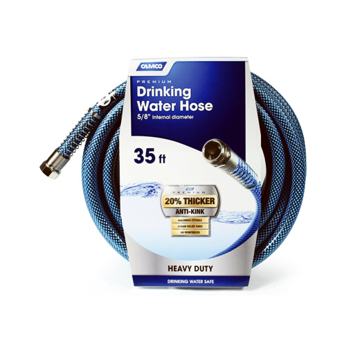 CAMCO MANUFACTURING 22843 Premium Drinking Water Hose, 5/8-In. x 35-Ft.