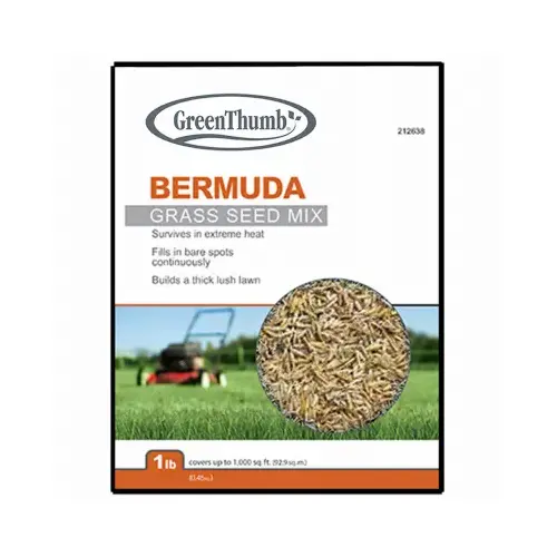 Grass Seed, Unhulled Bermuda, 1-Lb., Covers 225 Sq. Ft.