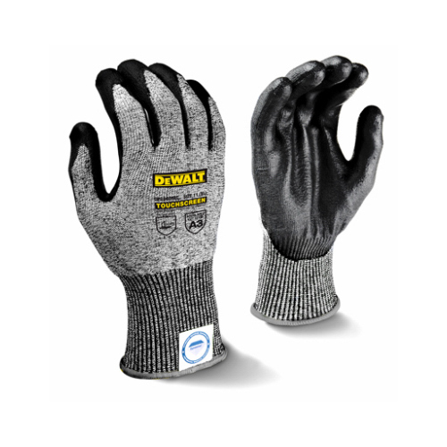 Cut-Protection Work Gloves, Touchscreen, Coated Palm, Men's XL