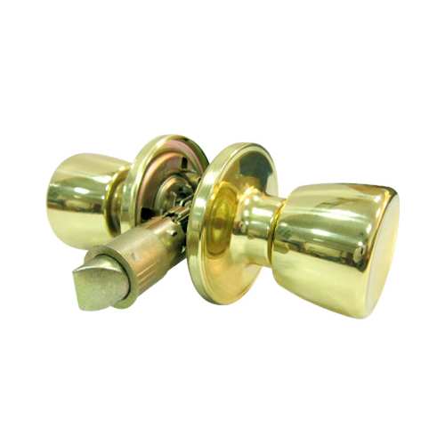 Taiwan Fu Hsing Industrial Co., Ltd. TS730B-MH Tulip-Style Knob Mobile Home Passage Lockset, Polished Brass