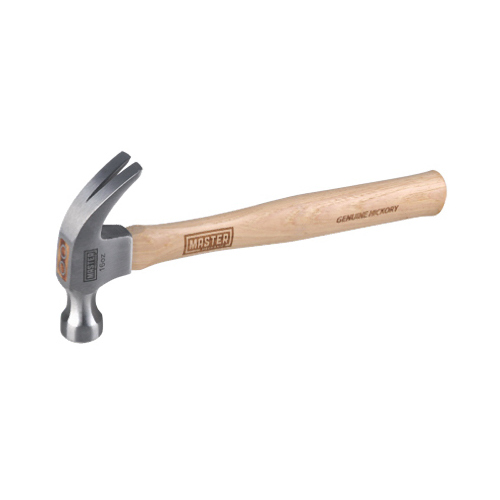 Master Mechanic 216628 Curved Claw Hammer, Hickory Handle, 16oz.
