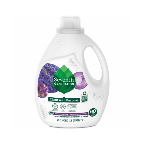 SEVENTH GENERATION 68637754 Liquid Laundry Detergent Biodegradable Lavender Washing Detergent 100 oz