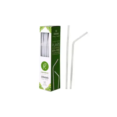 Kitchen Straws, Compostable, 50-Ct.