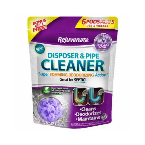 Garbage Disposal Pods, Lavender Scent - pack of 6