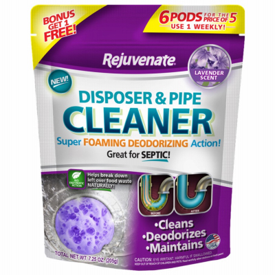 SPECTRUM-REJUVINATE RJ6DPC-LAVENDER Garbage Disposal Pods, Lavender Scent  pack of 6