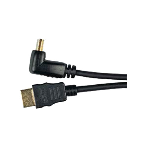 RCA DHH690SE HDMI Right Angle Connector, Black, 6-Ft.