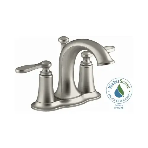 Linwood Lavatory Faucet, Double Handle, Brushed Nickel