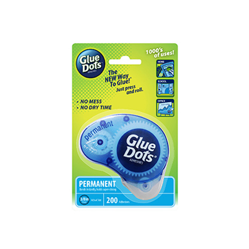 Glue Dots Permanent 3/8' Dispenser 200pc