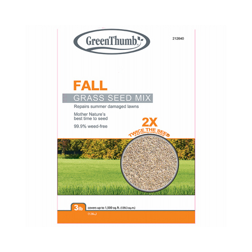 Fall Grass Seed, 3-Lbs., Covers 750 Sq. Ft.