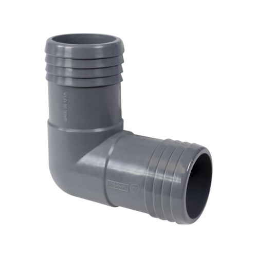 Pipe Fitting, Plastic Insert Elbow, 1-1/2-In.